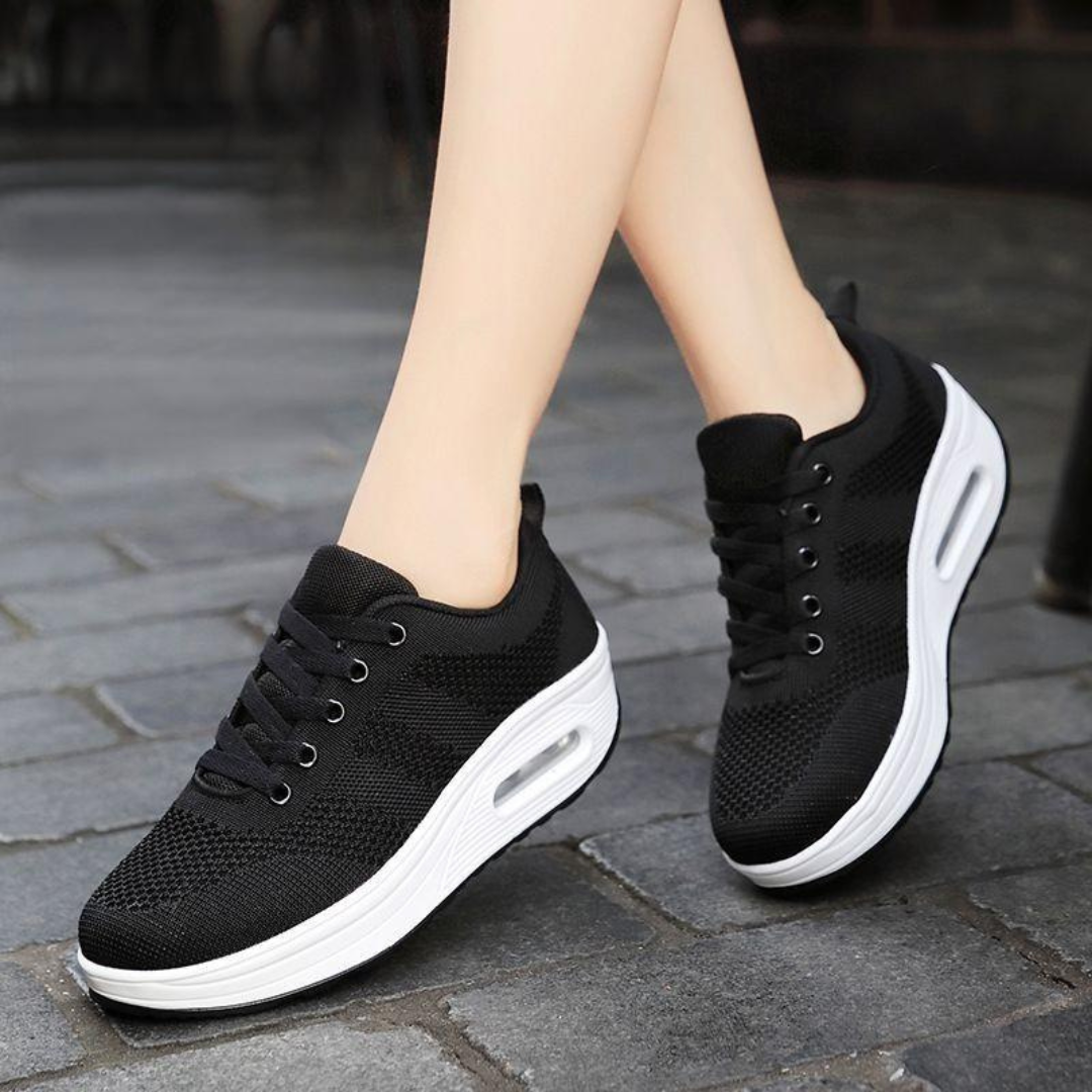 Sapatos Ortopédicos Leves com Malha Respirável para Mulher