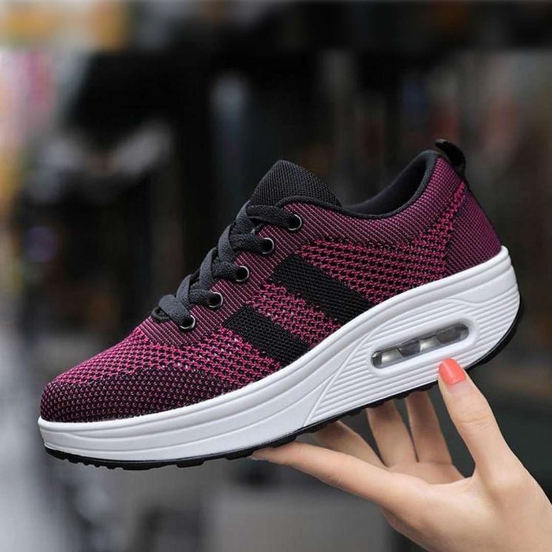 Sapatos Ortopédicos Leves com Malha Respirável para Mulher