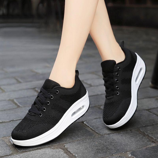 Sapatos Ortopédicos Leves com Malha Respirável para Mulher