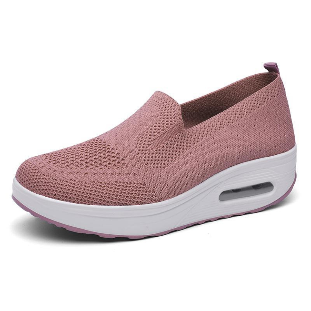 Sapatos ortopédicos para mulher sem atacadores com sola macia