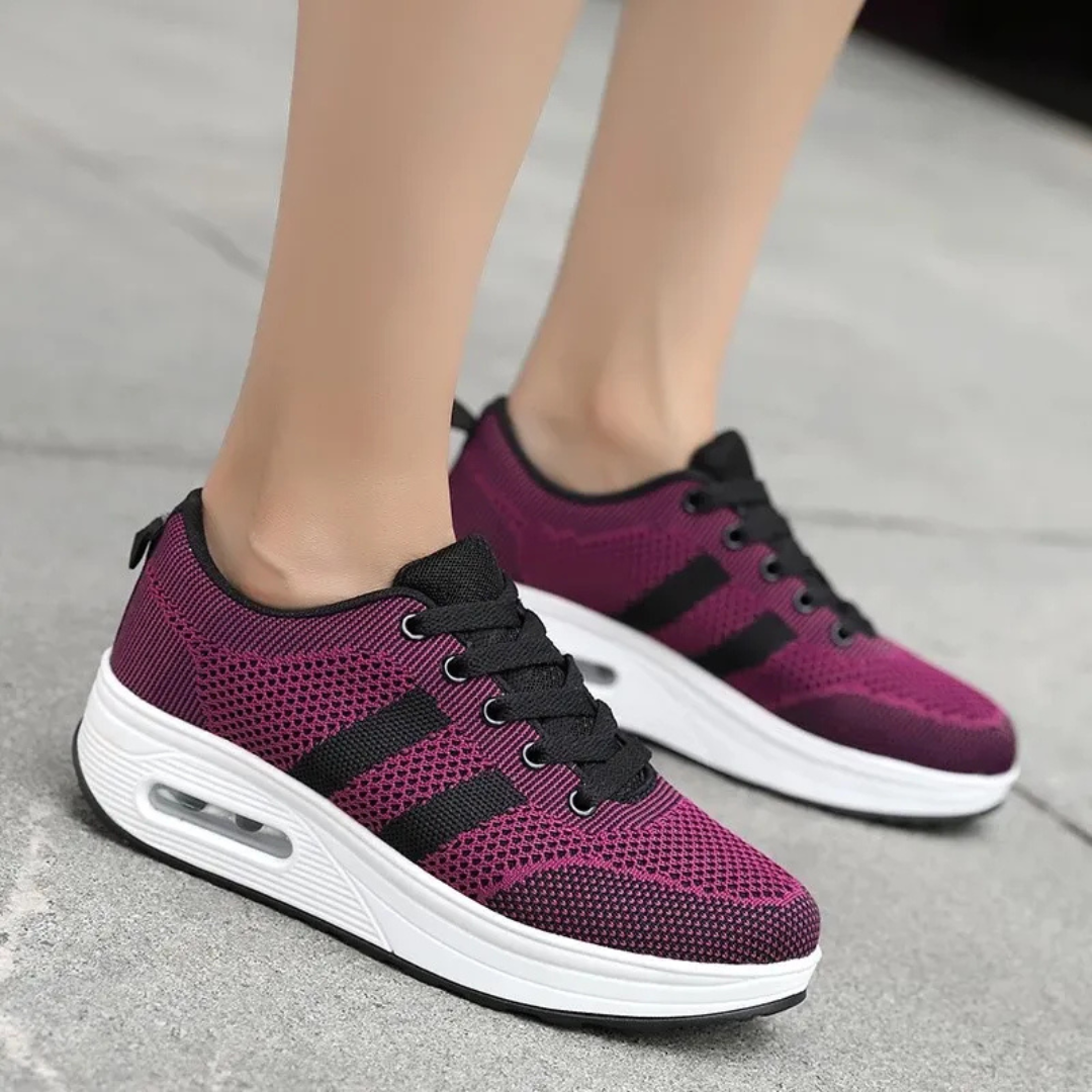 Sapatos Ortopédicos Leves com Malha Respirável para Mulher