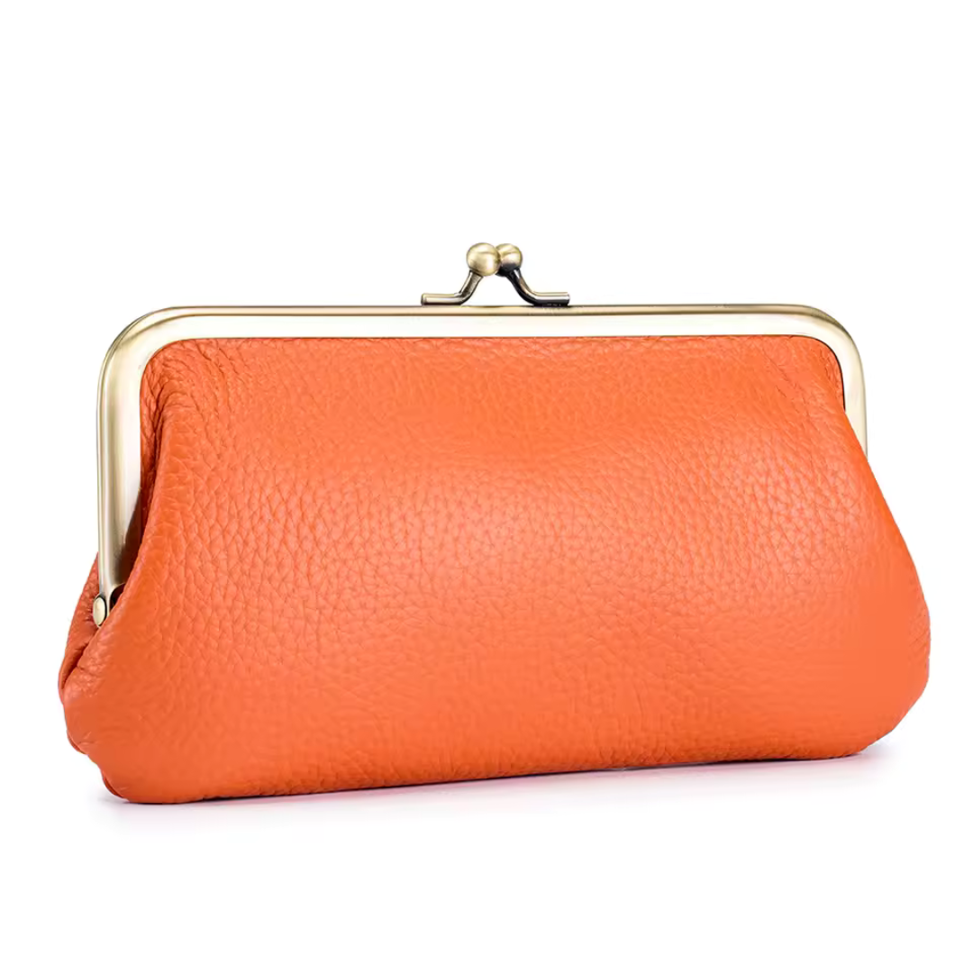 Bolsa de Couro Genuíno para Mulher Espaçosa com Becho de Beijo